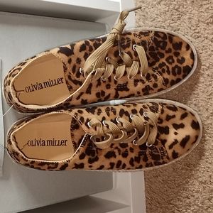 Animal Print Espadrille Style Shoes